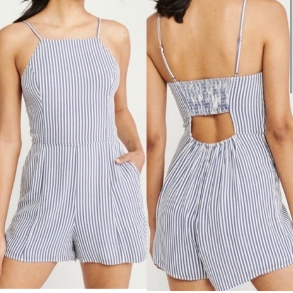 Abercrombie and Fitch Tank Striped Romper